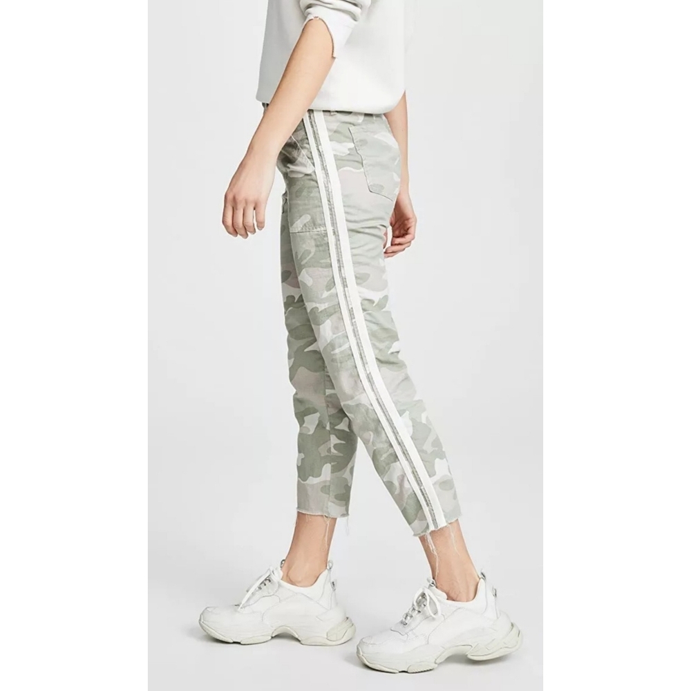 Mother | The Shaker Chop Crop Fray Pants in Desert Print Size 27
